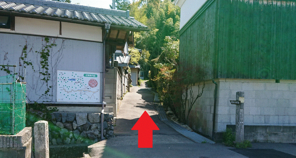 神峰山口バス停からの道2
