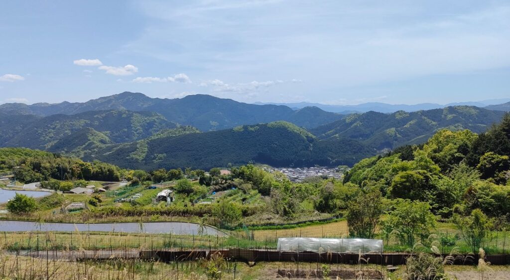 額井岳 登山口からの景色